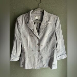 Kasper Embroidered Blazer